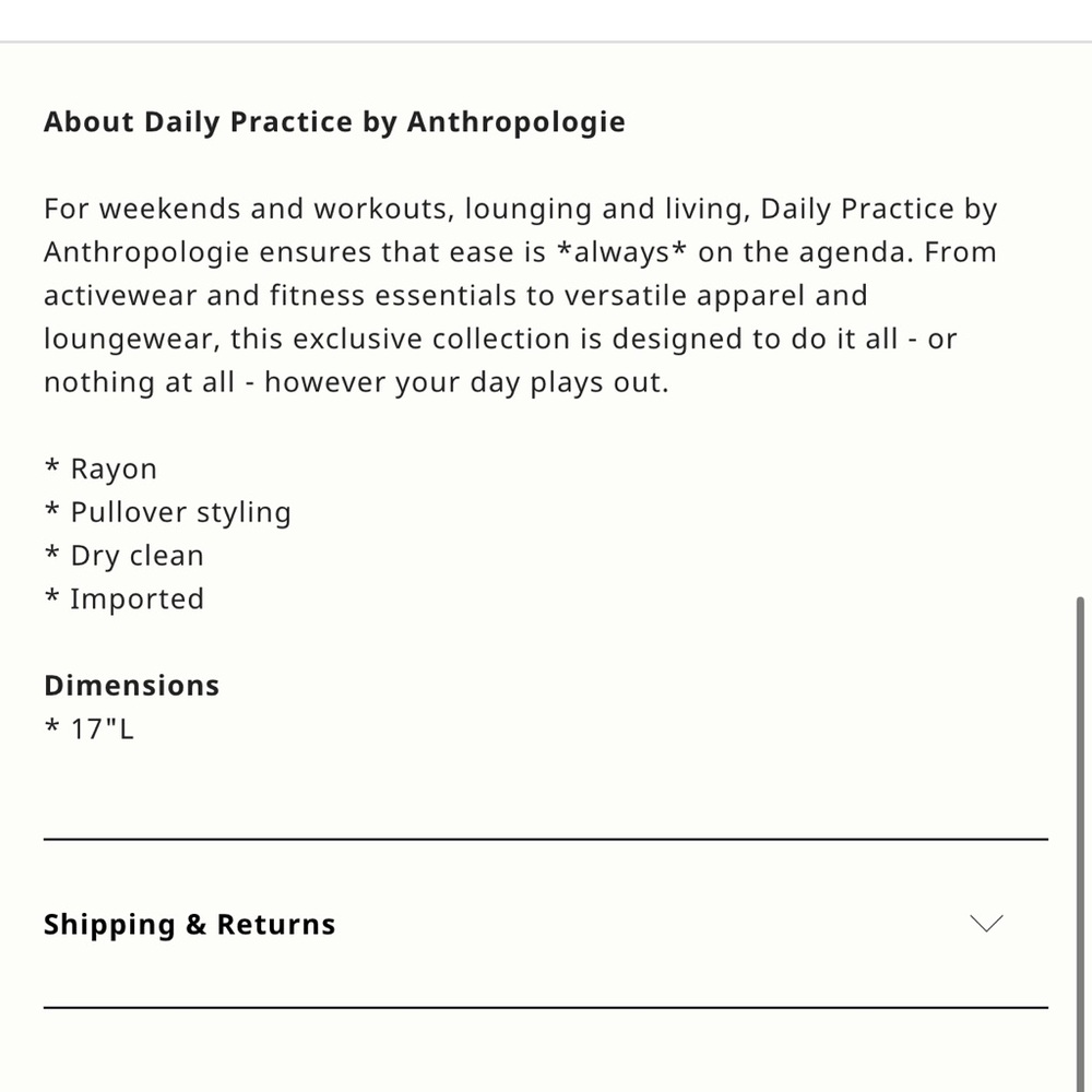 NWT daily practice from anthropologie Olivia tank m - Picture 14 of 14